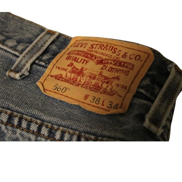 Vintage Men's Levi Strauss 560 Jeans PantsLight WashTapered Leg38 x 34